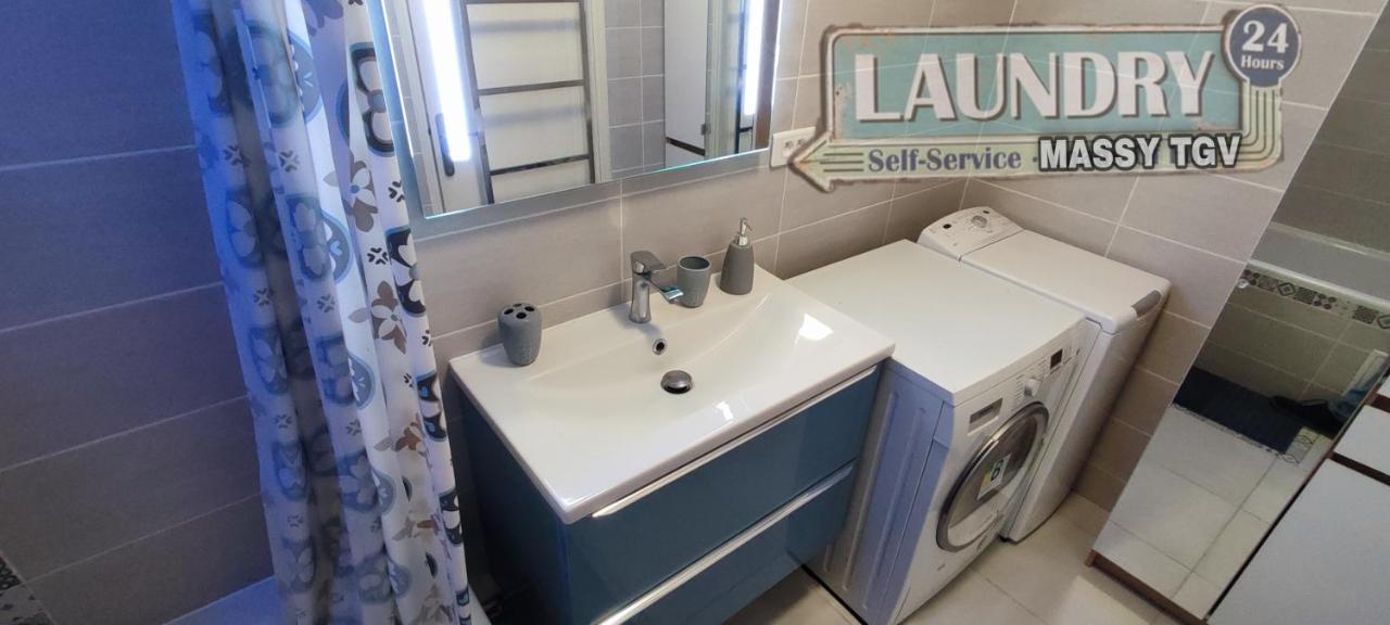 T4 Massy Tgv By Beds4Wanderlust - 80M2 Avec Terrasse Et Bureau - Proche Coulee Verte - Ideal Pro Ou Famille Massy (Essonne) Exterior foto